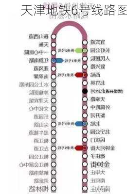 天津地铁6号线路图