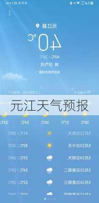 元江天气预报