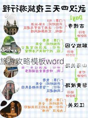 旅游攻略模板word