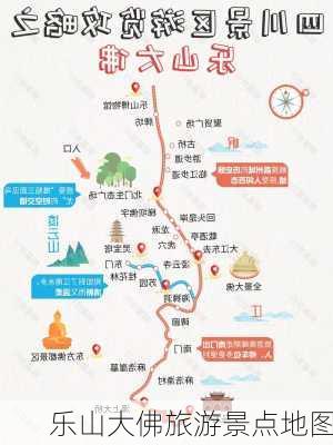 乐山大佛旅游景点地图