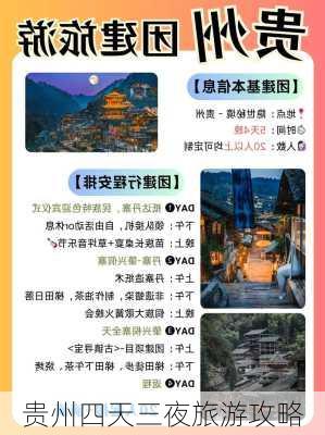 贵州四天三夜旅游攻略