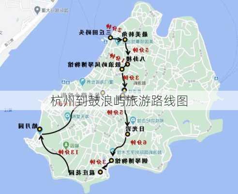 杭州到鼓浪屿旅游路线图