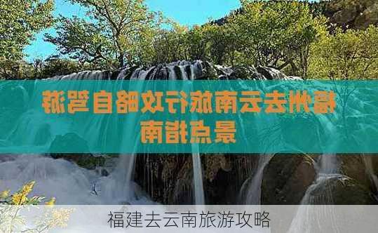 福建去云南旅游攻略