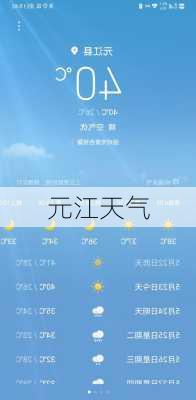 元江天气