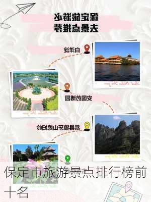 保定市旅游景点排行榜前十名