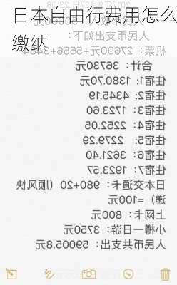 日本自由行费用怎么缴纳