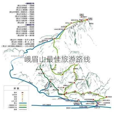 峨眉山最佳旅游路线