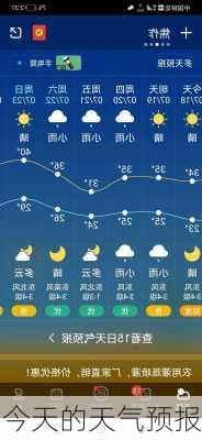 今天的天气预报