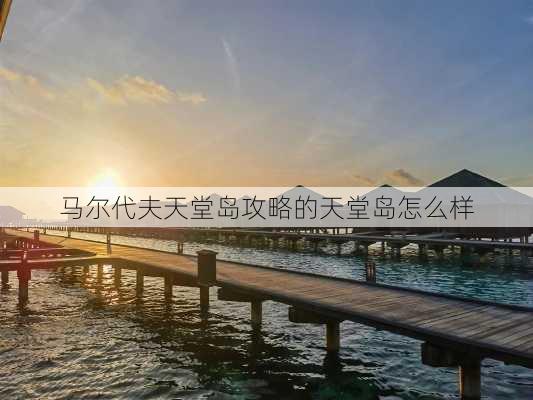 马尔代夫天堂岛攻略的天堂岛怎么样