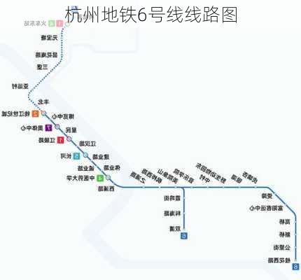 杭州地铁6号线线路图