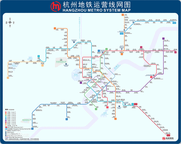 杭州市地铁线路图